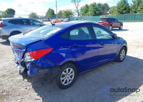 2013 Hyundai Accent Gls from USA, damaged, VIN KMHCT4AE7DU447425